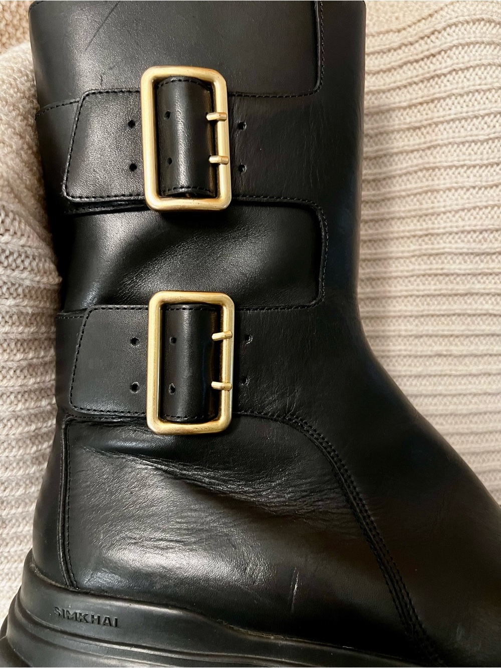 Jonathan Simkhai Sid Boots 41 Moto NEW - Picture 4 of 12